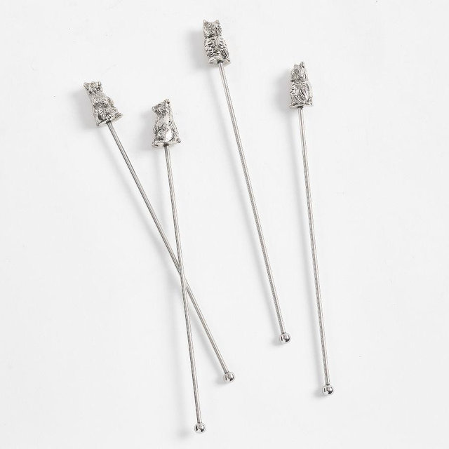 Fantastical Forest Stir Sticks - Mixed Set of 4