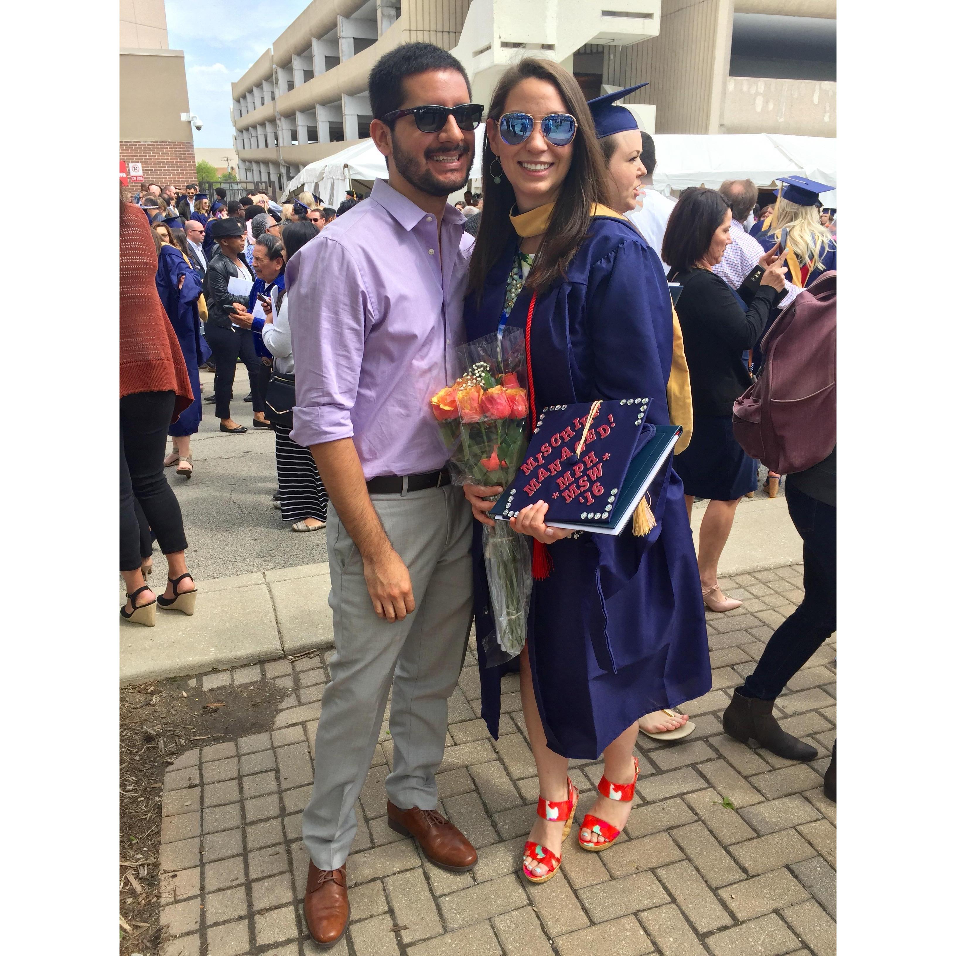 Joie's grad school graduation