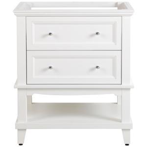 Teasian 30 in. W x 21.61 in. D x 34.45 in. H Bath Vanity Cabinet Only in White