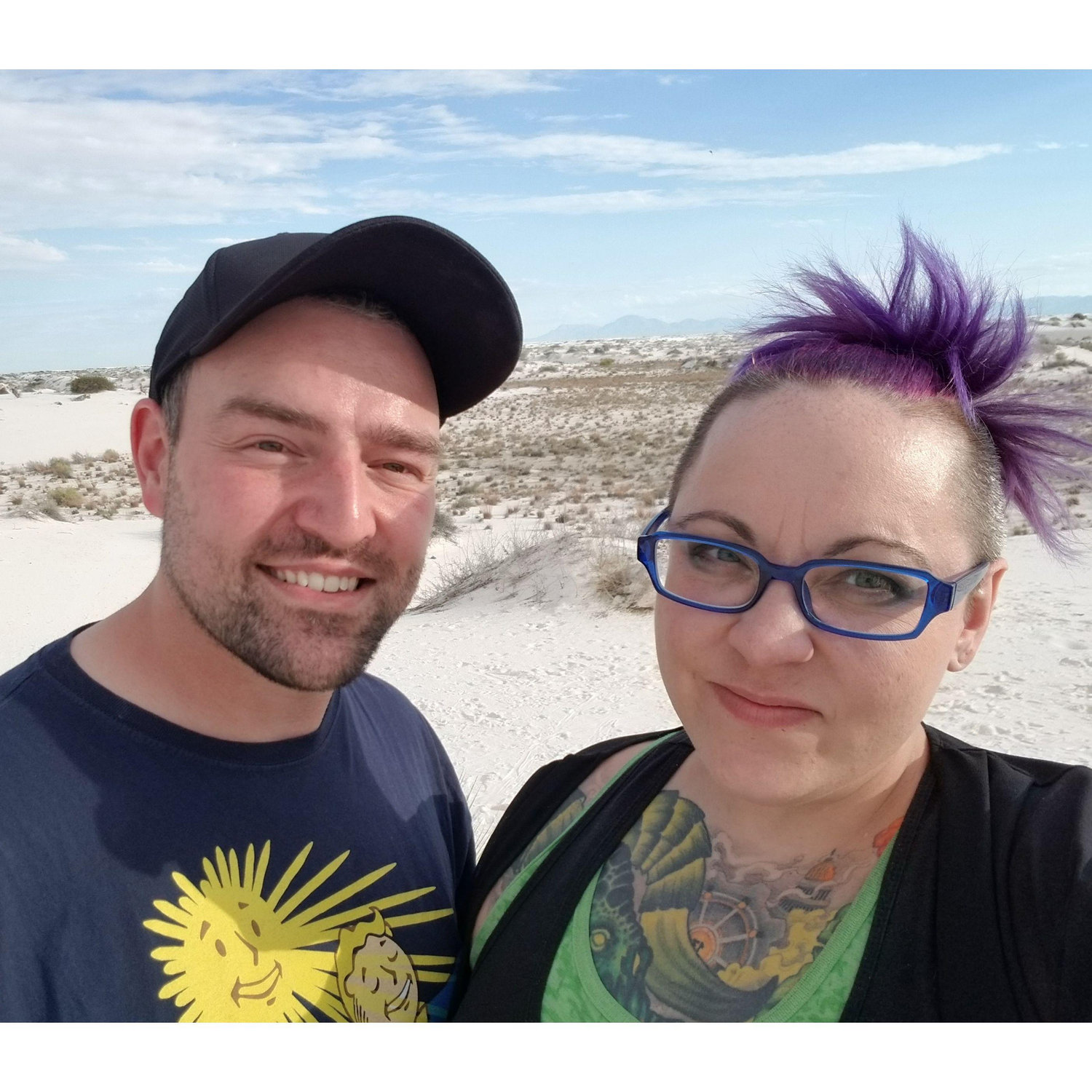 We went and explored the White Sands National Park, which was absolutely beautiful.