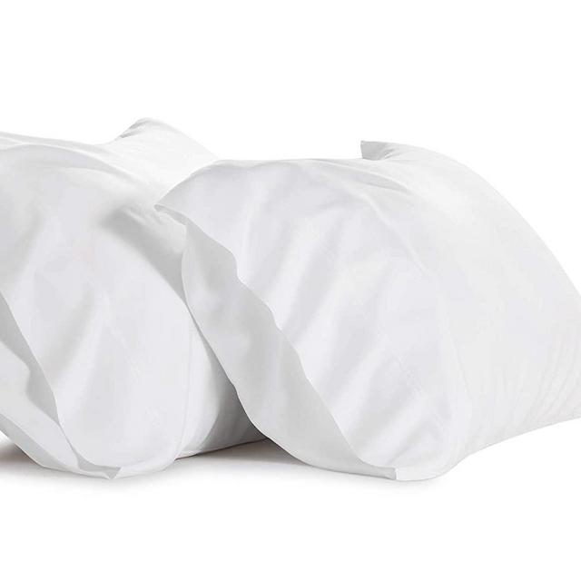 Bedsure Bamboo Pillow Cases Standard Size Set of 2 - Cooling Ultra Soft Pillowcases - Viscose from Bamboo - Organic Natural Material, Moisture Wicking(White, Standard Size 20x26 inches)