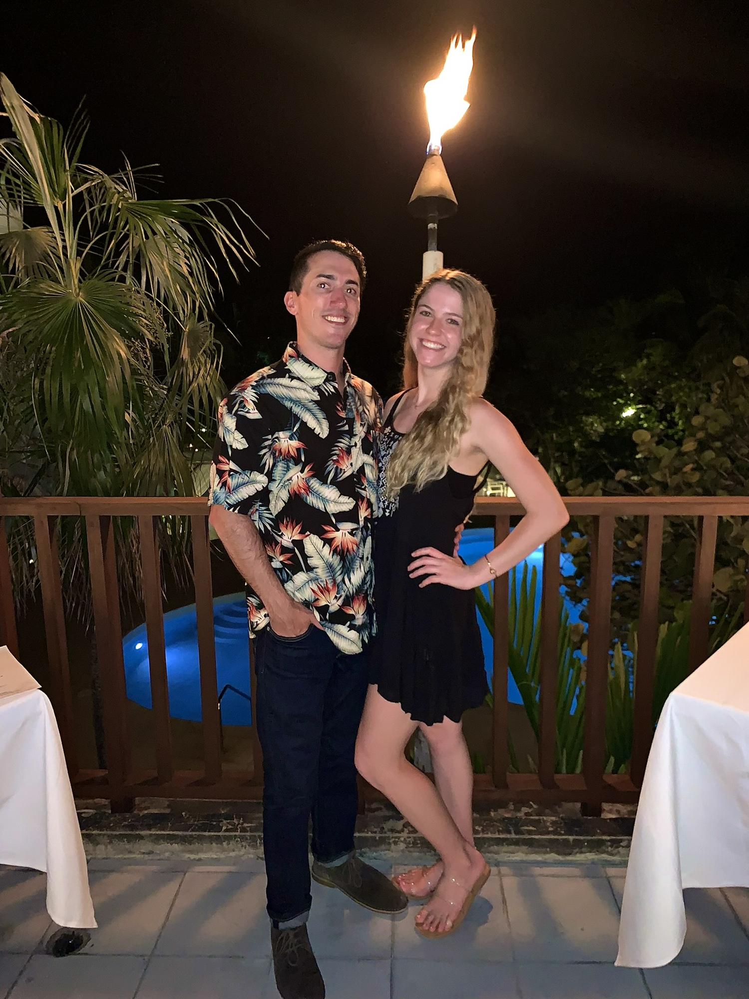 Dinner date in Negril, Jamaica