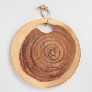 Round Raw Edge Tree Ring Cutting Board