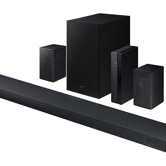 SAMSUNG 5.1 Channel Sound Bar with Wireless Subwoofer Q-Symphony & Dolby Atmos Audio - HW-Q65C/ZA (Renewed)