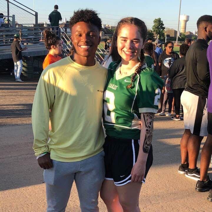 Supporting Alyssa at her football attempt (powder puff) ~2019