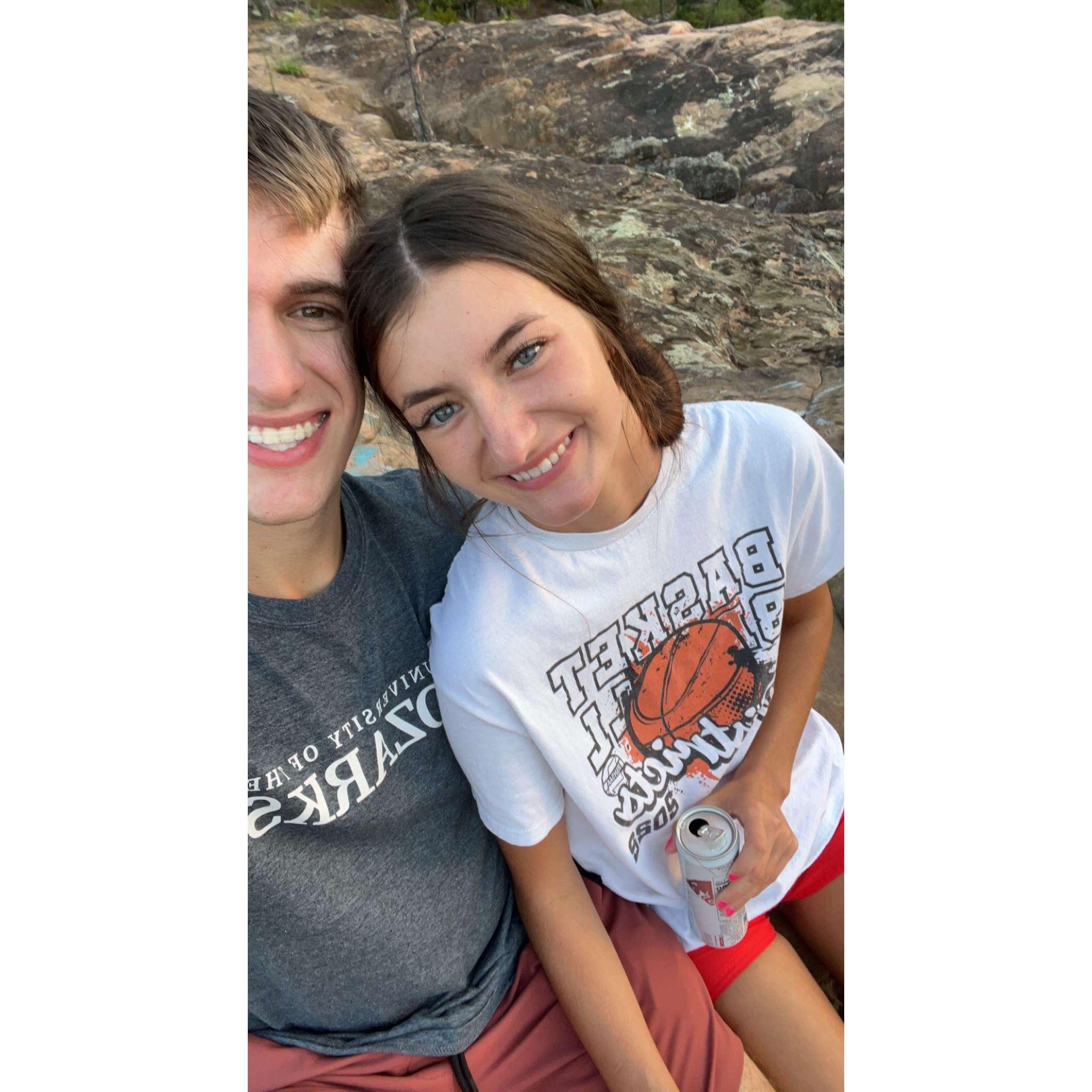 He asked me to be his girlfriend right before this picture was taken!