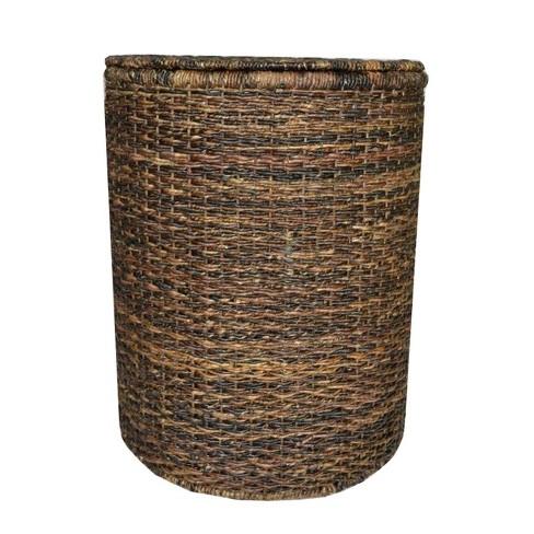 Wicker Hamper Dark Global Brown 25"x13"x20" - Threshold™