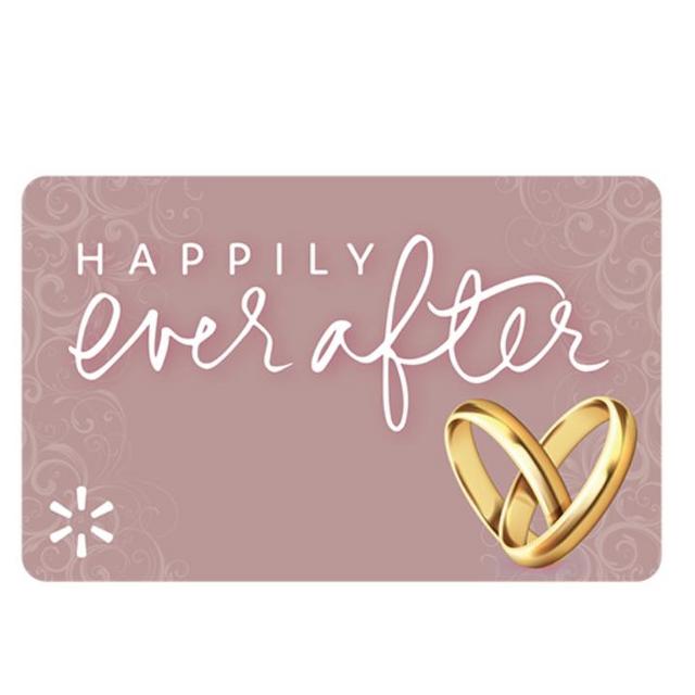 Walmart giftcard (because every married couple needs groceries 🤣)