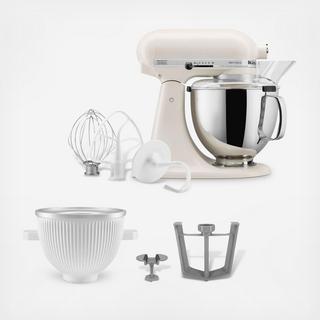 Artisan 5-Quart Stand Mixer with Ice Cream Maker Attachment Set