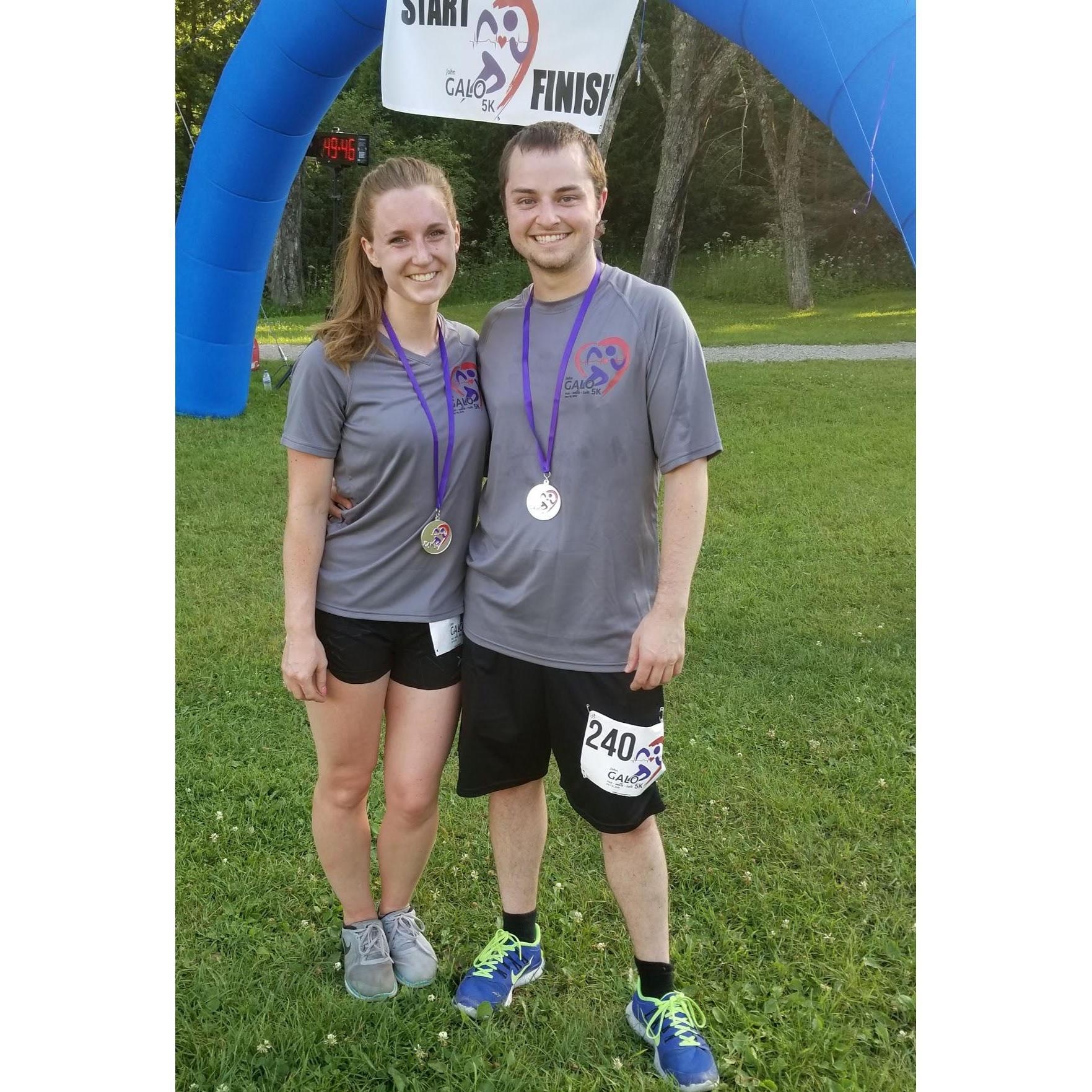 Amanda ran her first 5k, July 2018