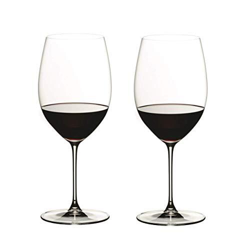 Riedel 6449/0 Veritas Cabernet/Merlot Wine Glasses, Set of 2, Clear