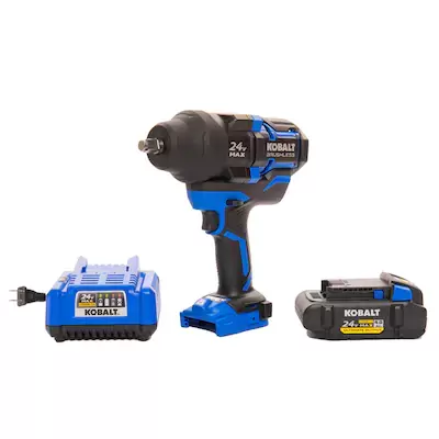 Shop Kobalt Kobalt 24-Volt XTR Variable Speed Brushless 1/2-in Drive Cordless Impact Wrench (1-Battery Included)