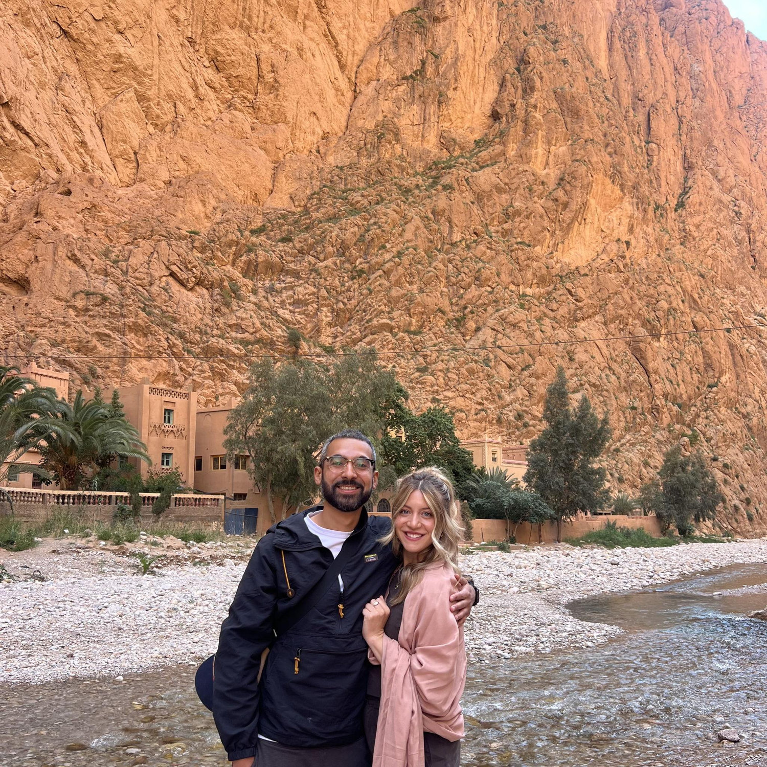 Traveling from Marrakech to the Sahara Desert.