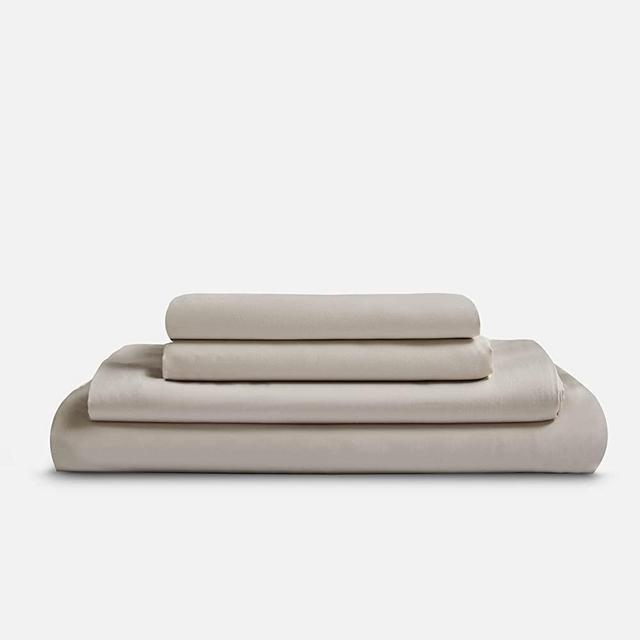 DOZ by SIJO 100% Organic Bamboo Sheet Set, Buttery Soft, Cooling for Hot Sleepers, Silky Breathable, Oeko-TEX, High GSM, 16" Deep Pockets - 4pc - 2 Pillowcases 1 Fitted 1 Top Sheet (Fog, Cal King)
