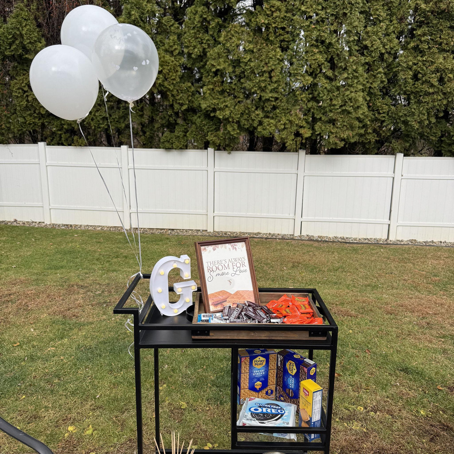 Our engagement party! We were so thankful for my sister & brother in law to host a perfect fall day celebrating this big milestone with some of our favorite people!
