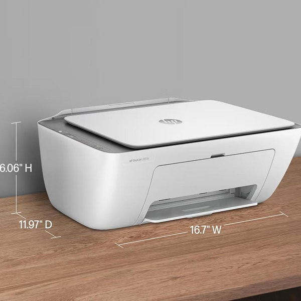 HP DeskJet 2827e Wireless All-in-One Color Inkjet Printer, Scanner, Copier, Best-for-Home, 3 Month Instant Ink Trial Included, AI-Enabled (6W7F5A)