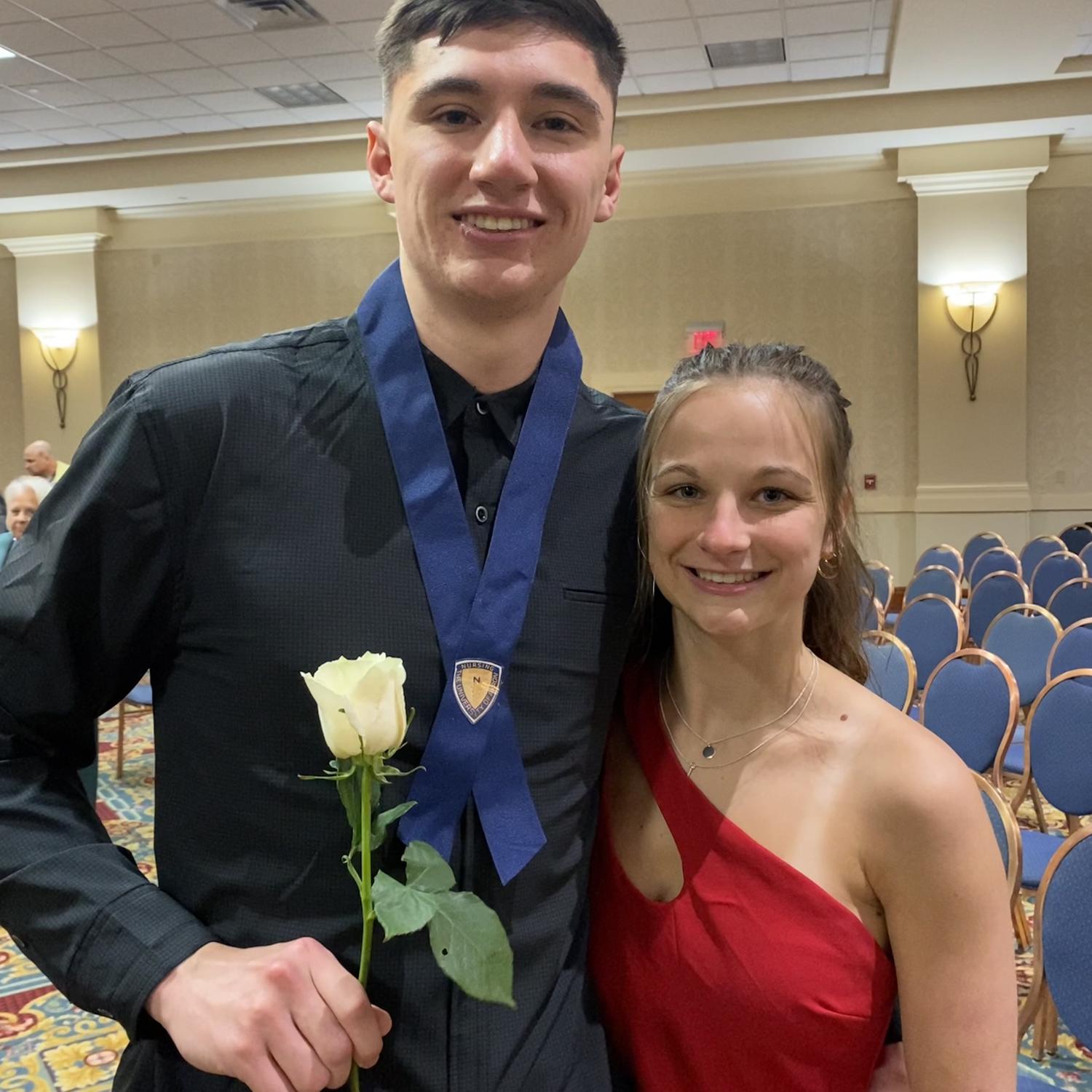2022 // This picture was taken at Seths pinning ceremony for Nursing!! He started his career as a Neuro/Stroke/Trauma/Epilepsy Nurse!! Seth is now a travel nurse currently contracted in WV