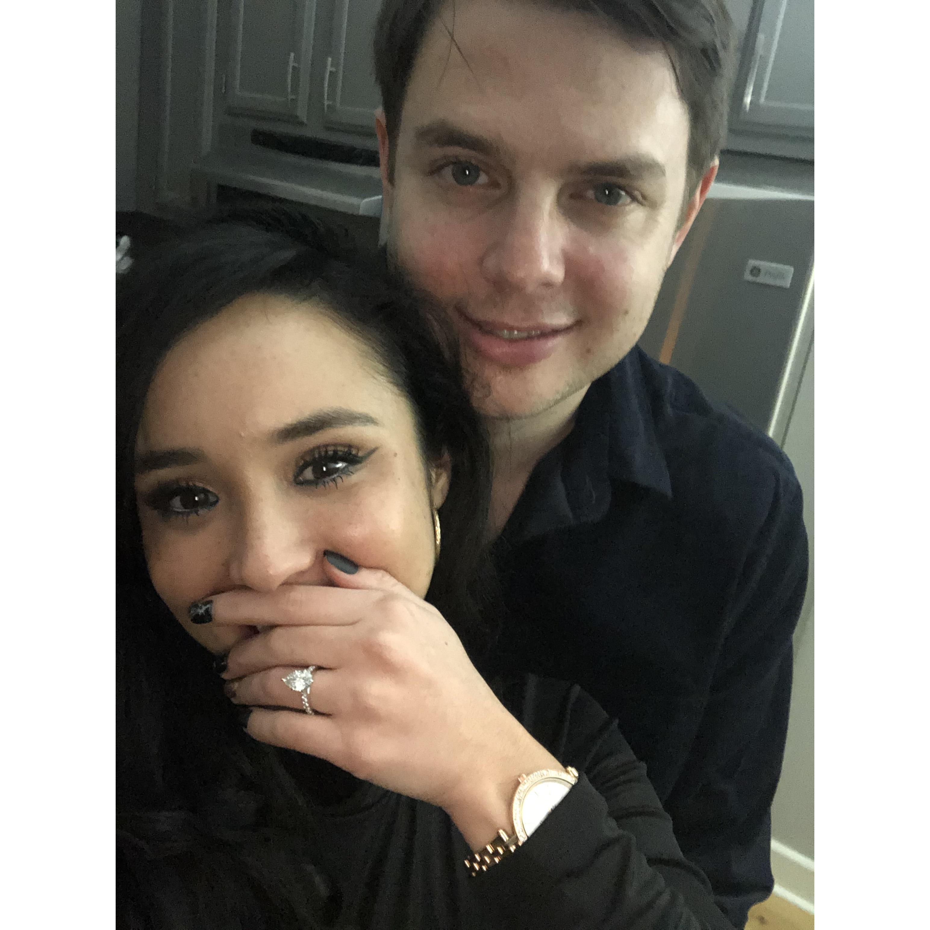 The night Brett proposed to Siobhan