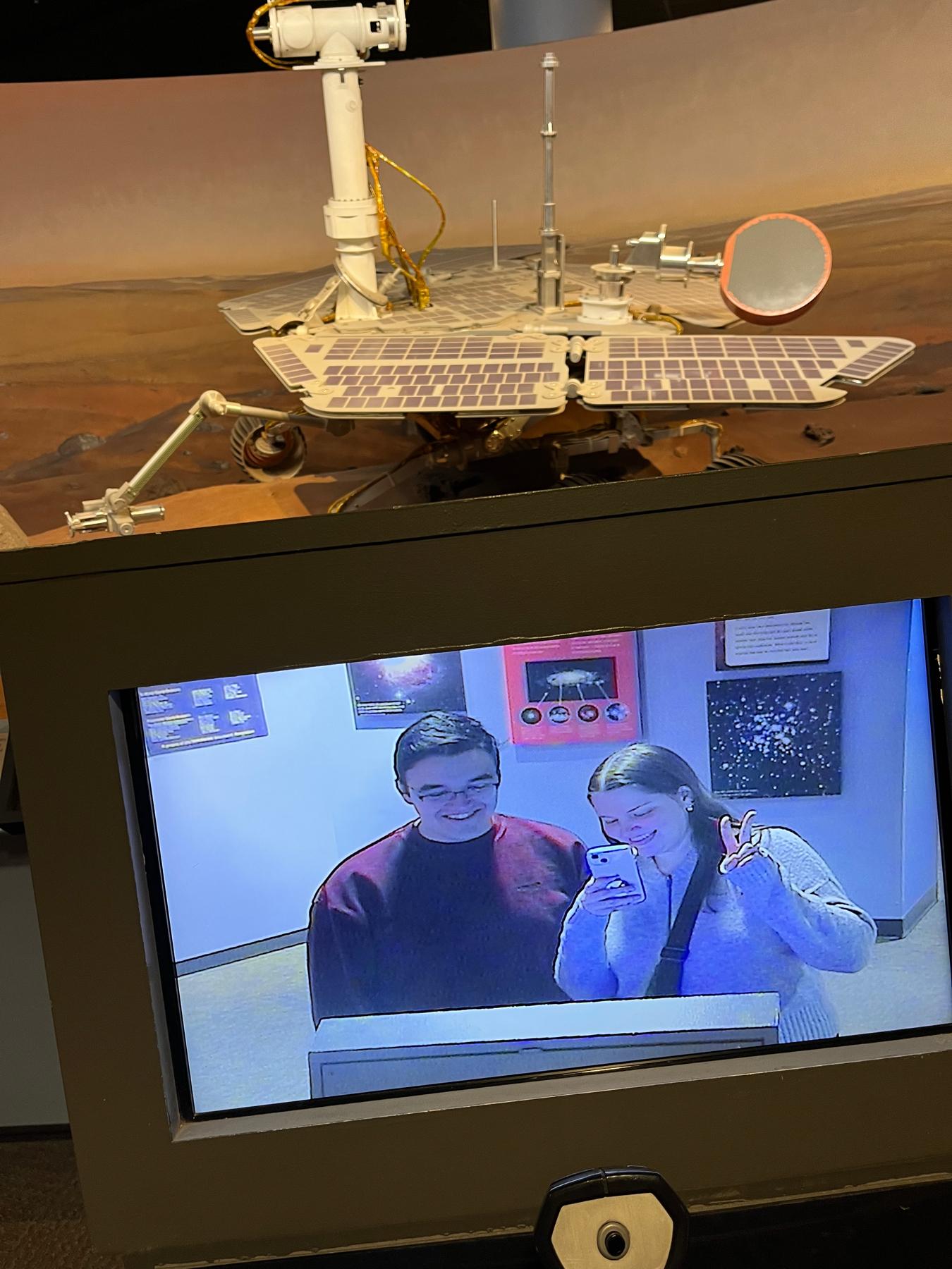 ABQ Natural History Museum
Taking a picture using the Mars Rover camera