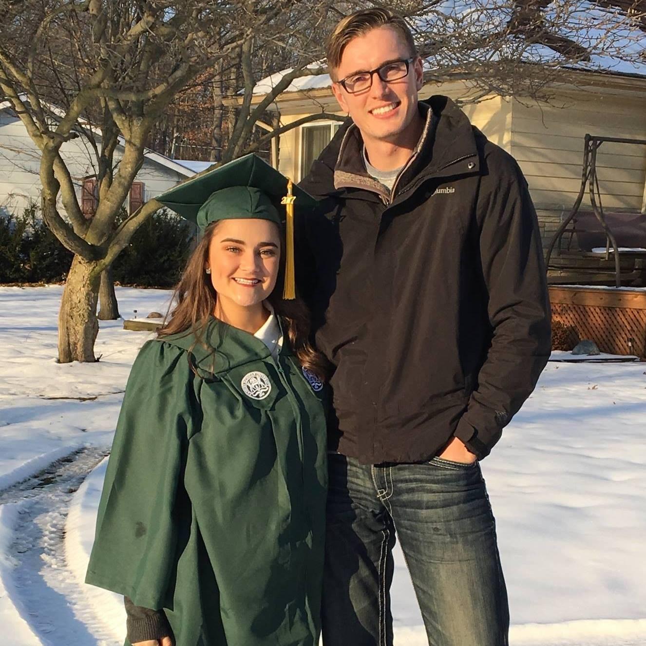 Mikayla's graduation day from Eastern Michigan University, December 2017