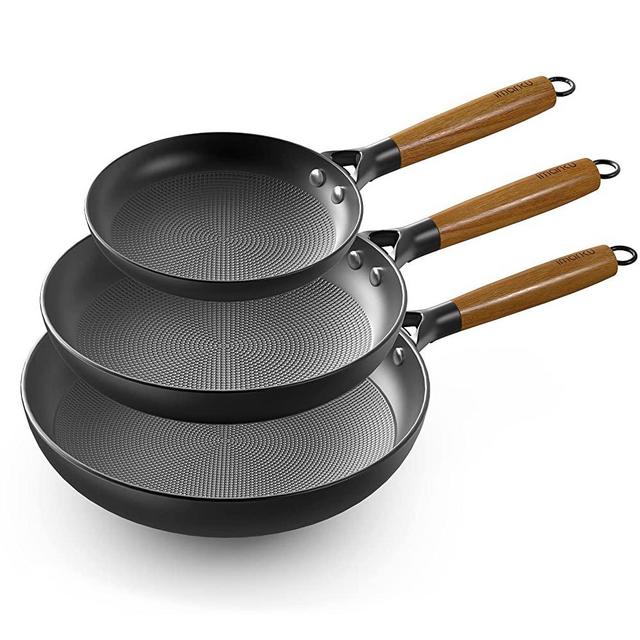 imarku 12-Inch Hammered Design Nonstick Fry Pan