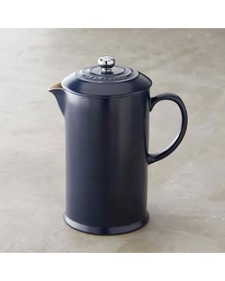 Le Creuset Cafe Stoneware French Press, Matte Navy