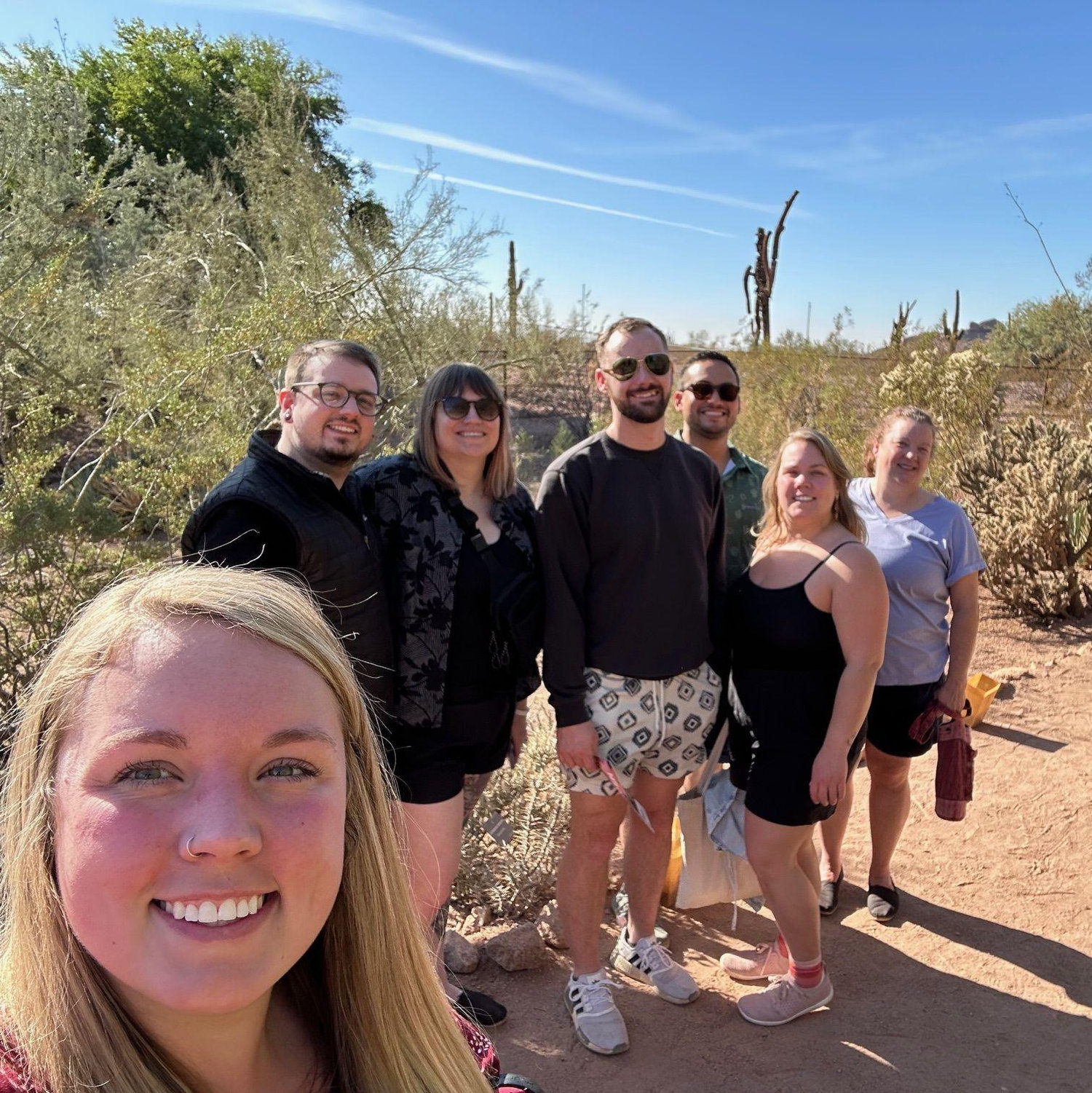 Botanical Garden in Arizona during Christmas 2024 with Hannah's family!