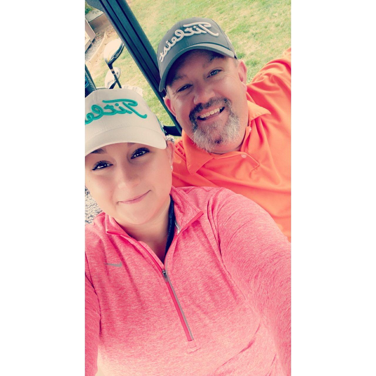 Our first official golfing adventure together!