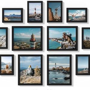 Vittanly 12 Pack Picture Frames, Black