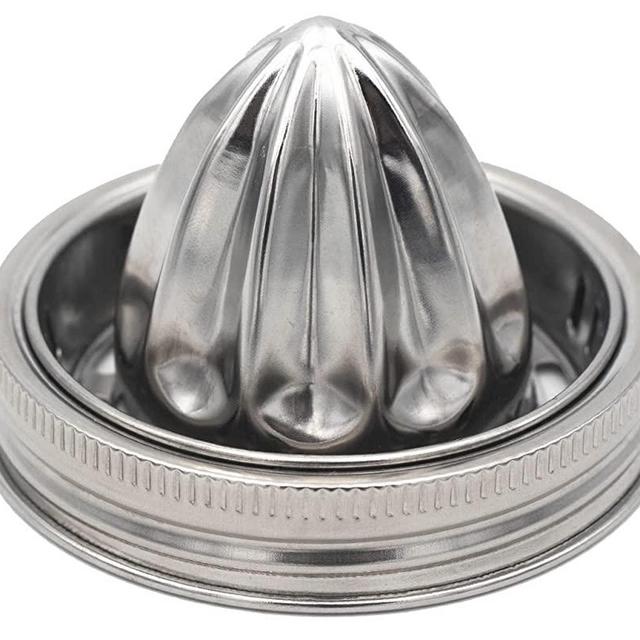 Stainless Steel Juicer Lid for Mason Jars - Wide Mouth