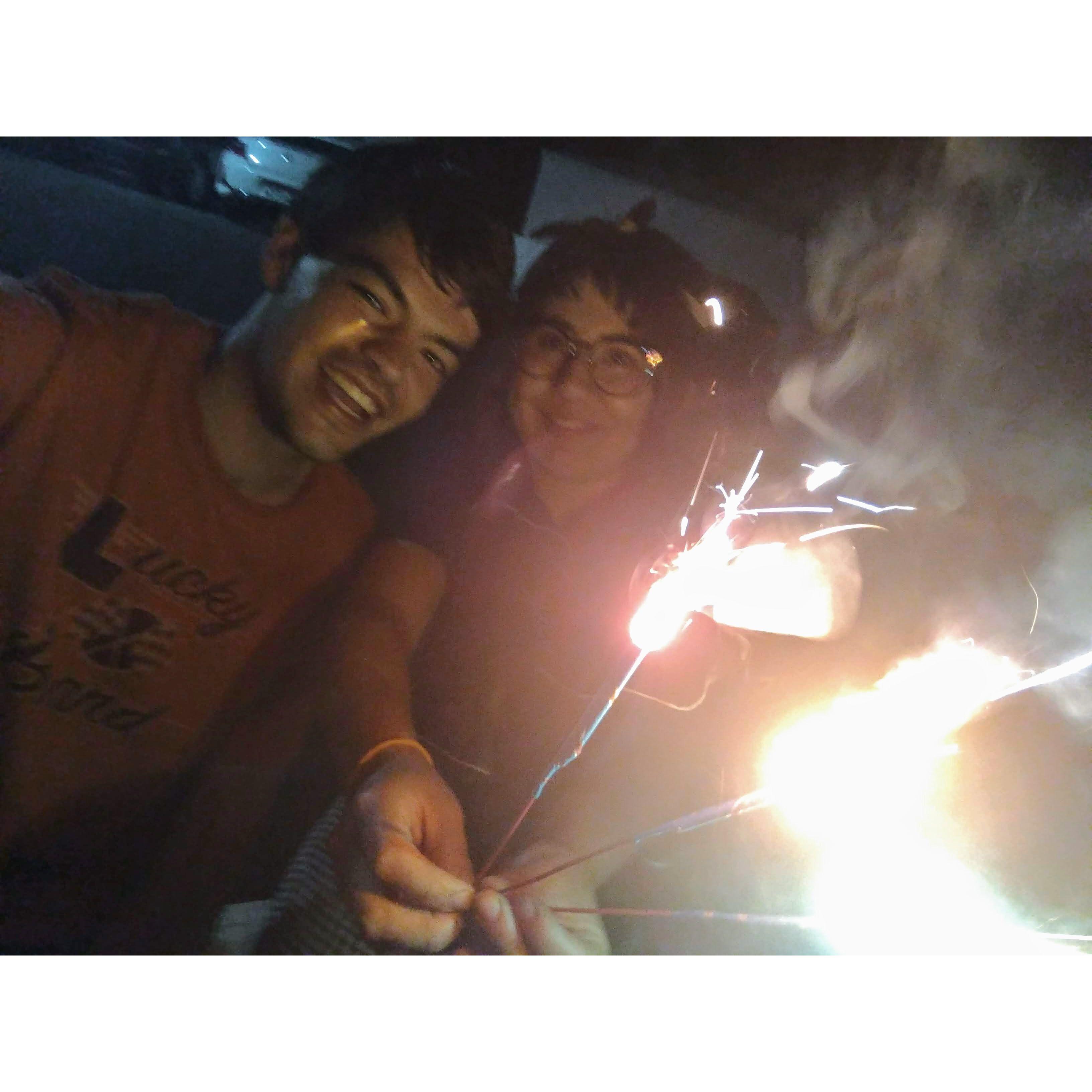 Our first night together. July 4th 2018