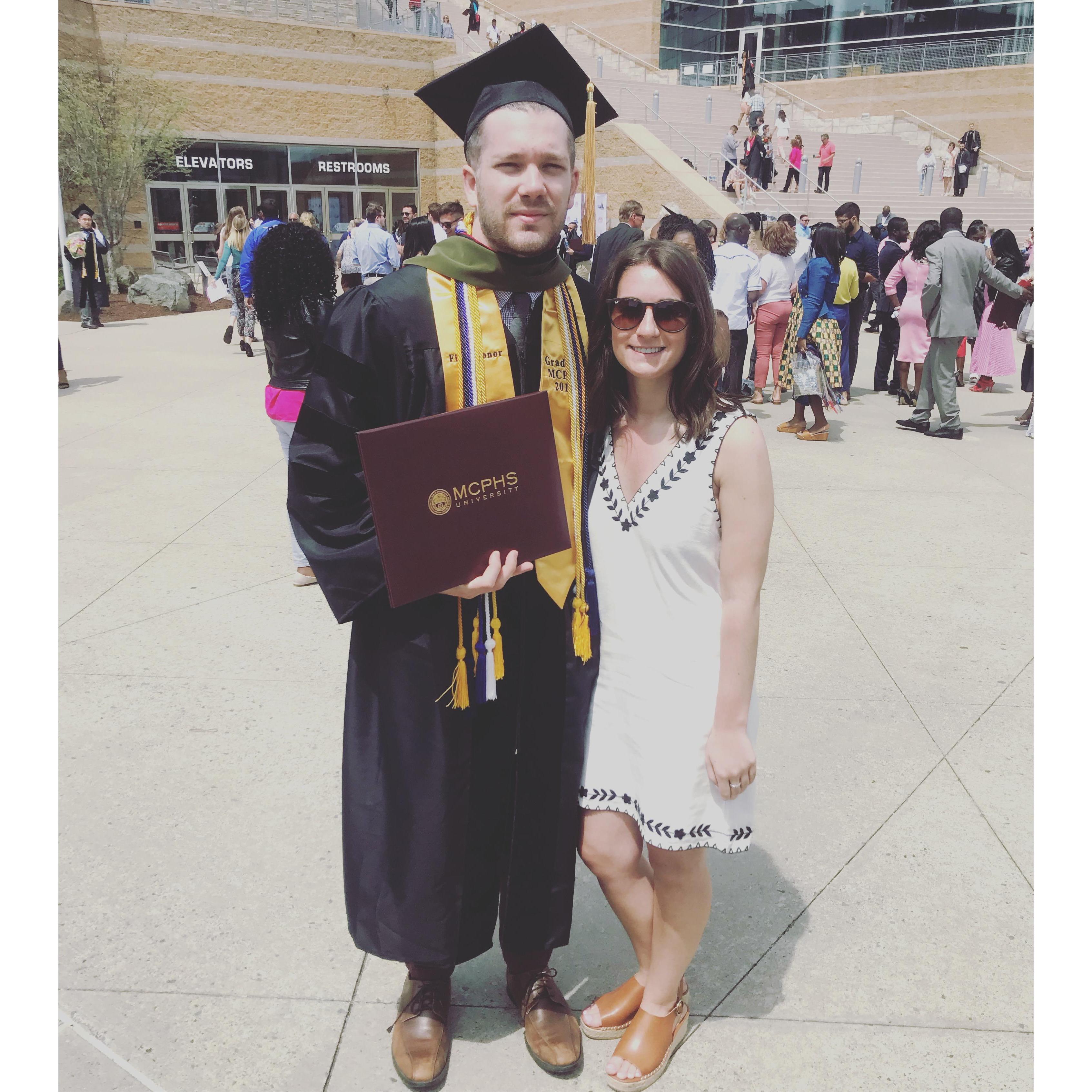 Drew graduating with his PharmD