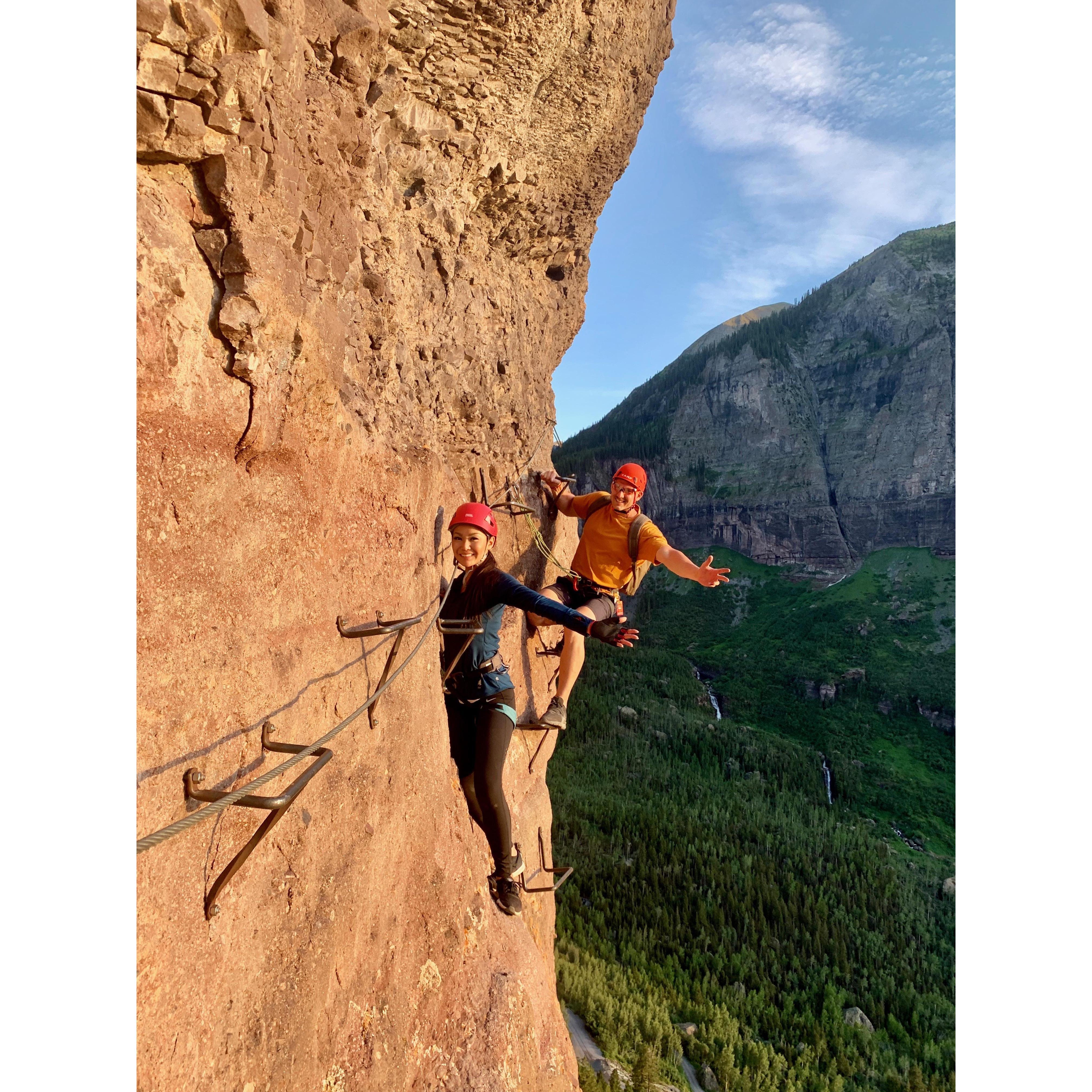 Doing Via Ferrata together!