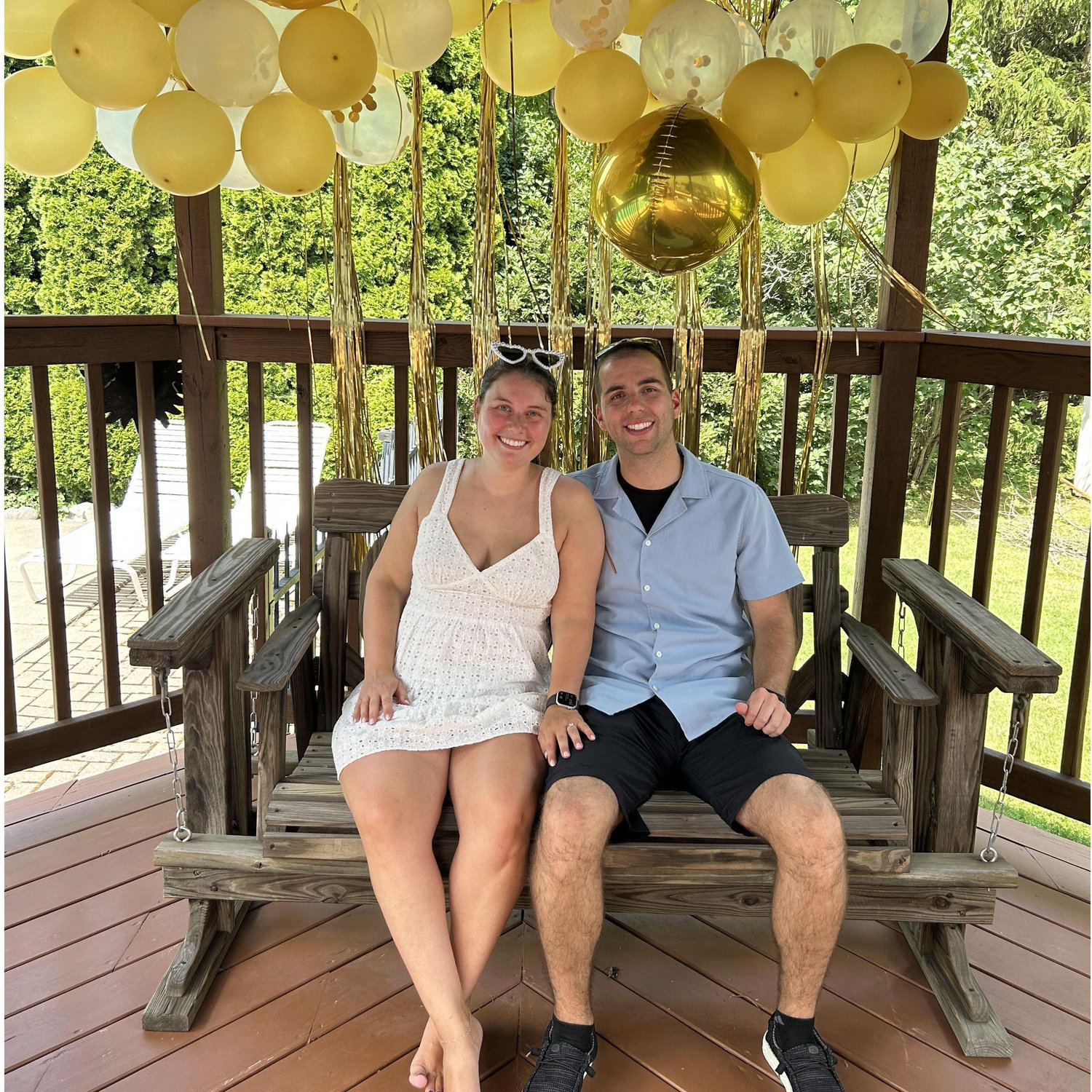 Engagement party with family & friends. July 2025