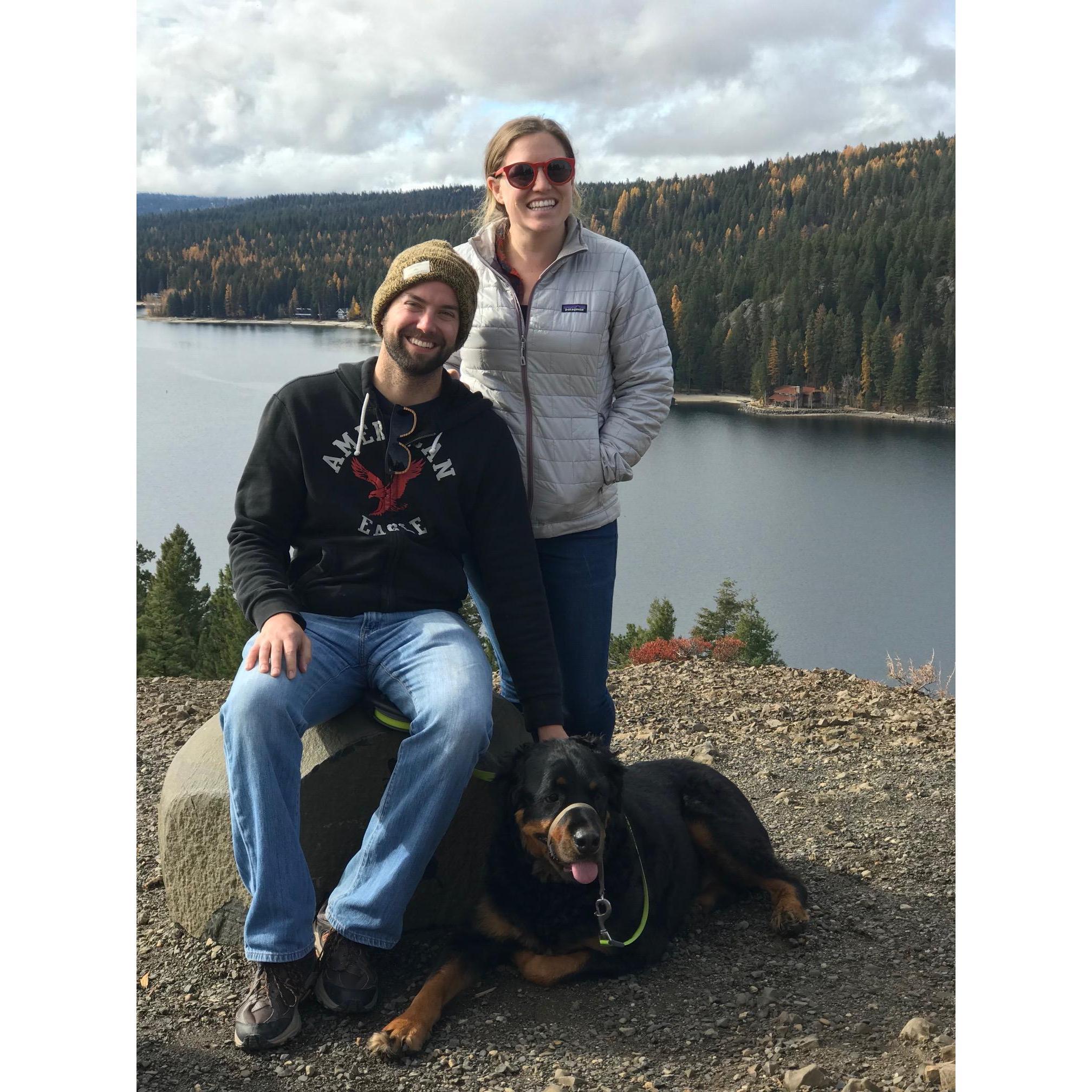 Family photo at McCall, Idaho