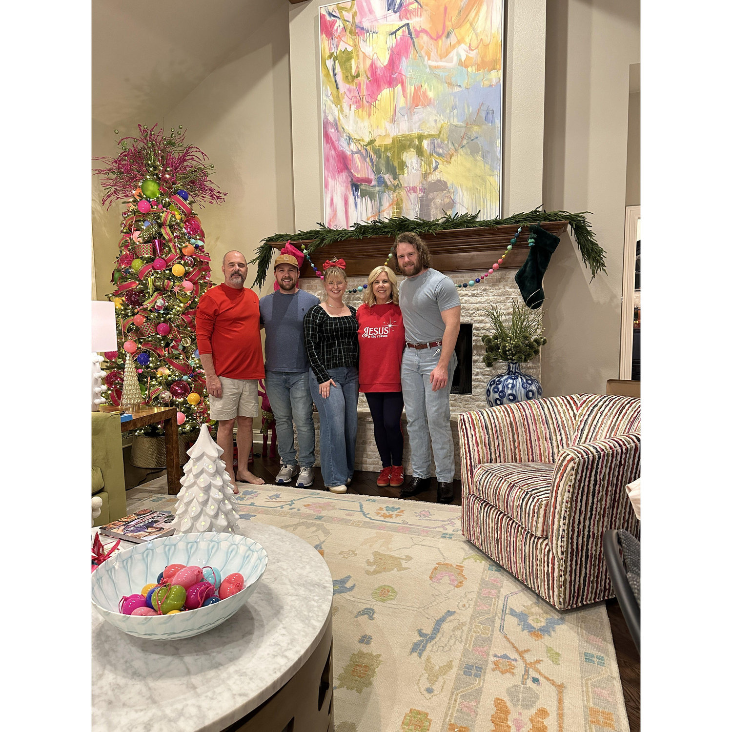We both love family Christmas parties.
