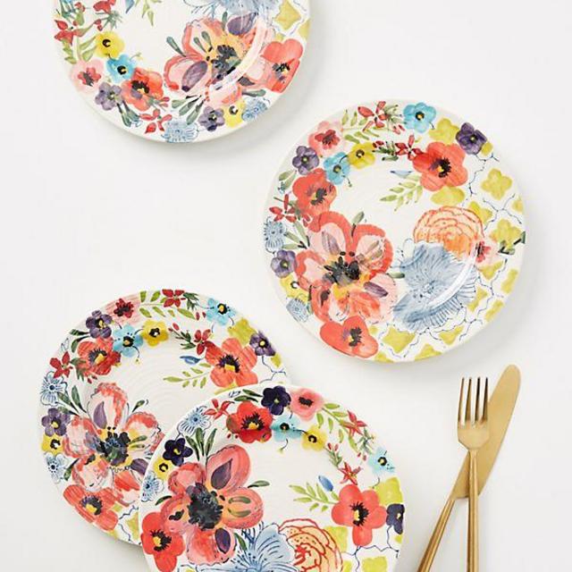 Sissinghurst Castle Side Plates, Set of 4