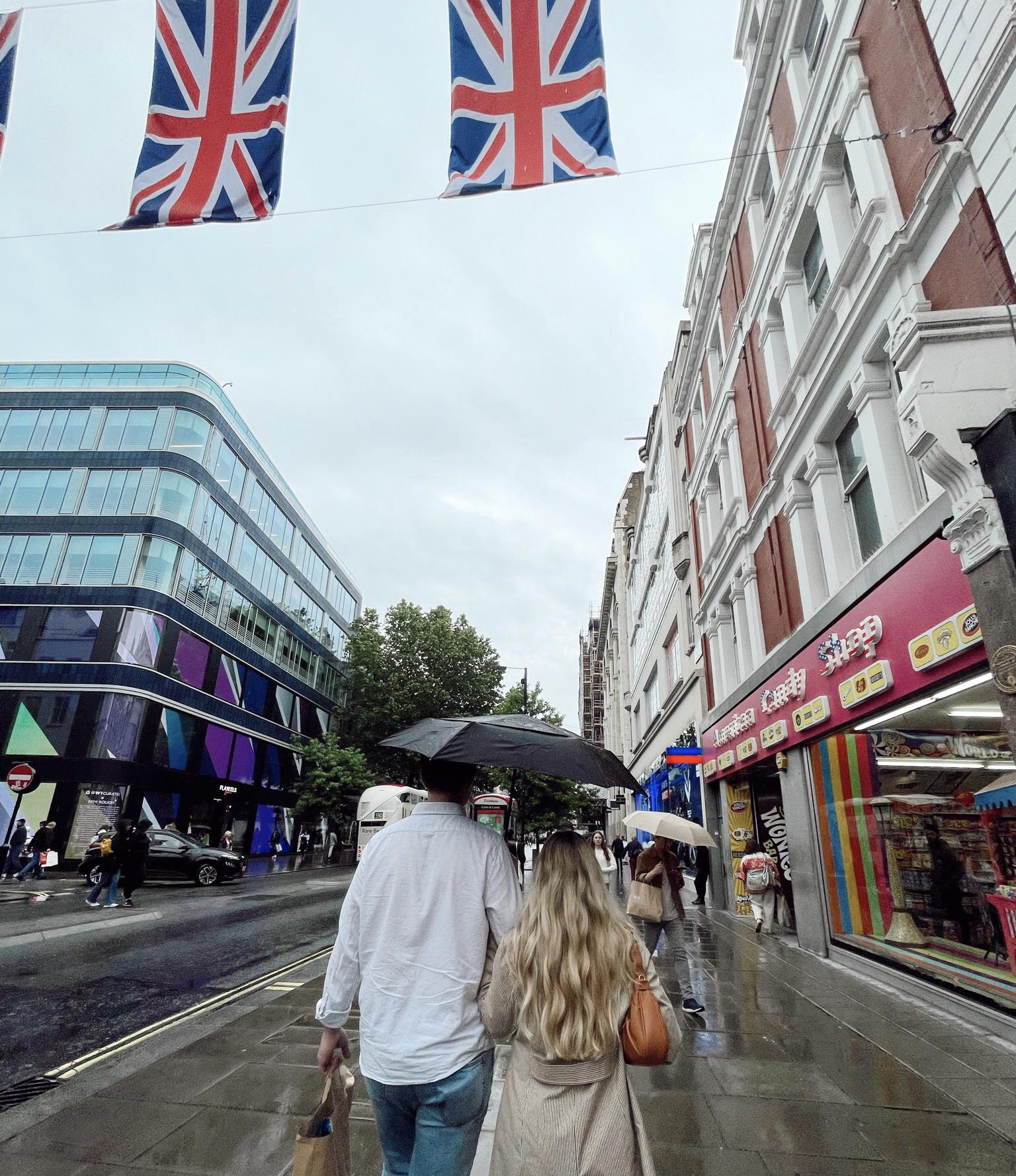 Roaming the streets of London together.