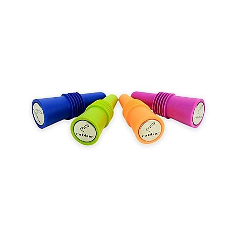 Rabbit® Brand Wine Bottle Stoppers (Set of 4)