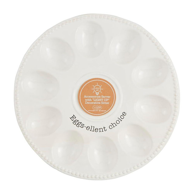 Mud Pie Deviled Egg Tray; 10" dia