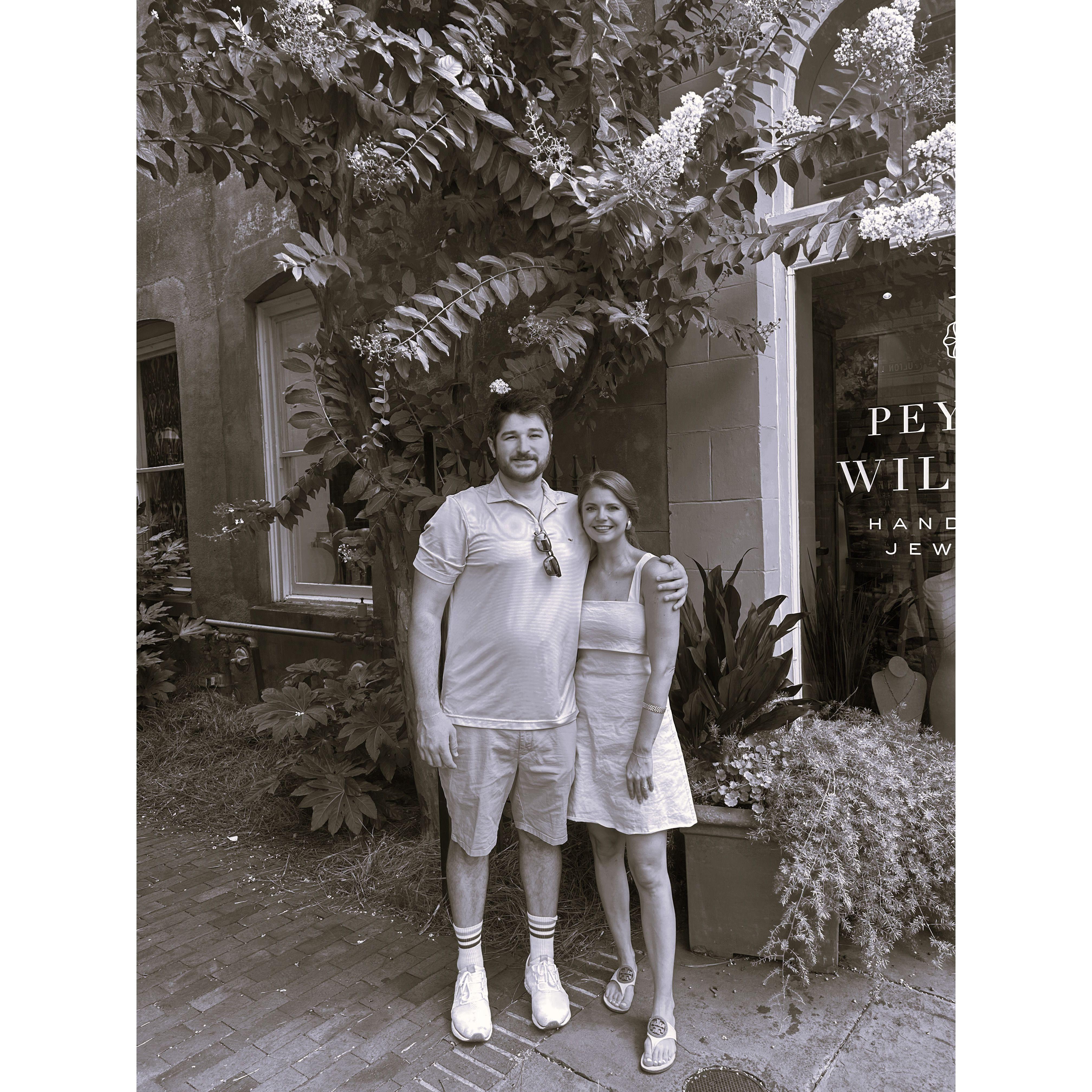 Our first picture in our new hometown of Charleston!