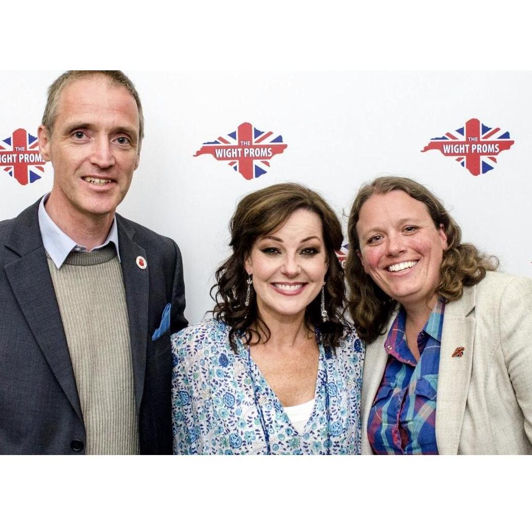 With Ruthie Henshall at the Isle of Wight Proms August 2019