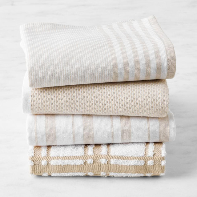 Williams Sonoma Multi-Pack Absorbent Towels, Set of 4, Khaki