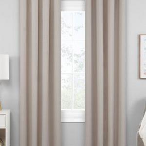 Hudson Hill - Raw Faux-Silk 50 x 84 Grommet Window Panel