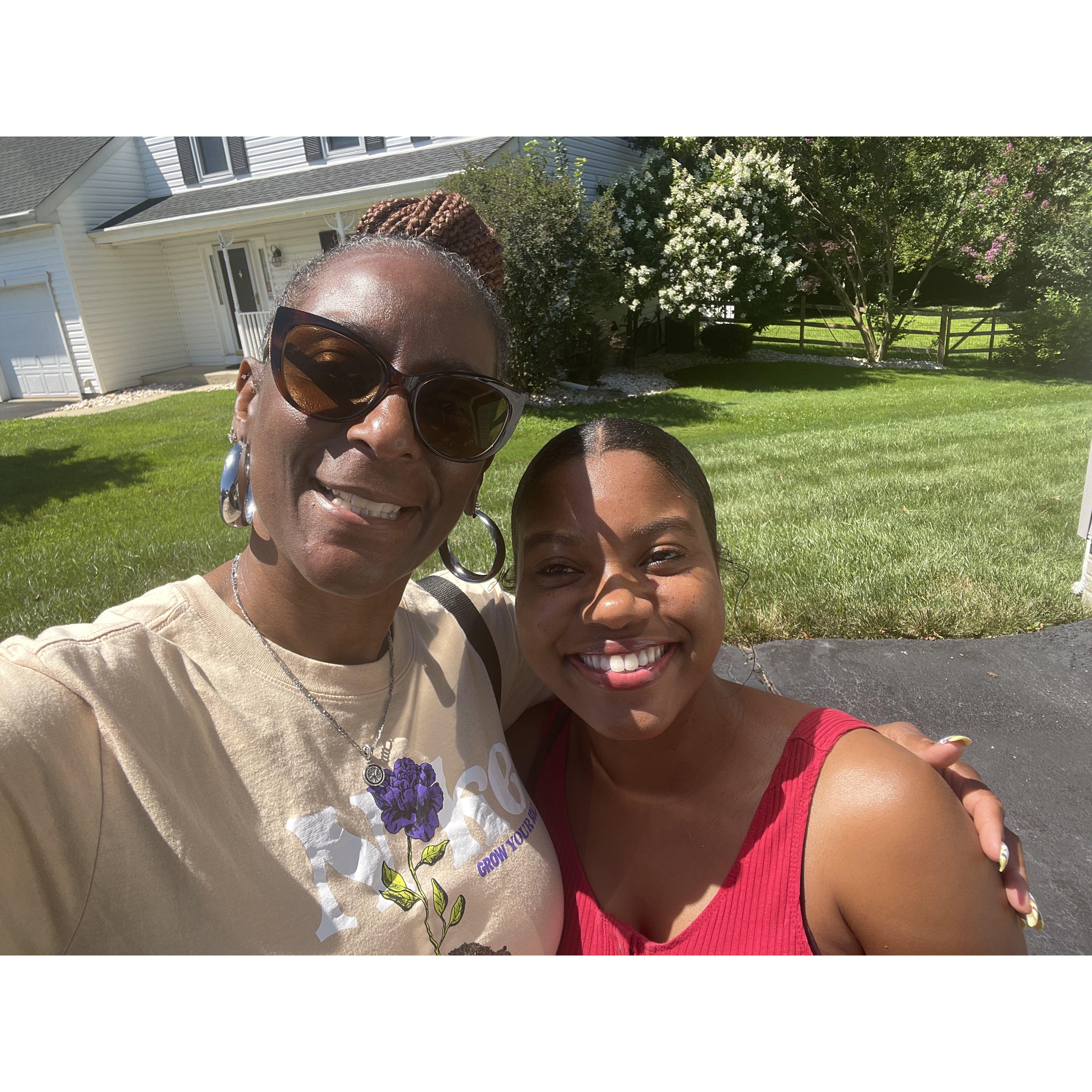 Karen and Destini enjoying time together in Bear, Delaware!