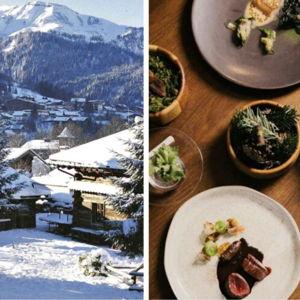 A cozy mountain dinner for two