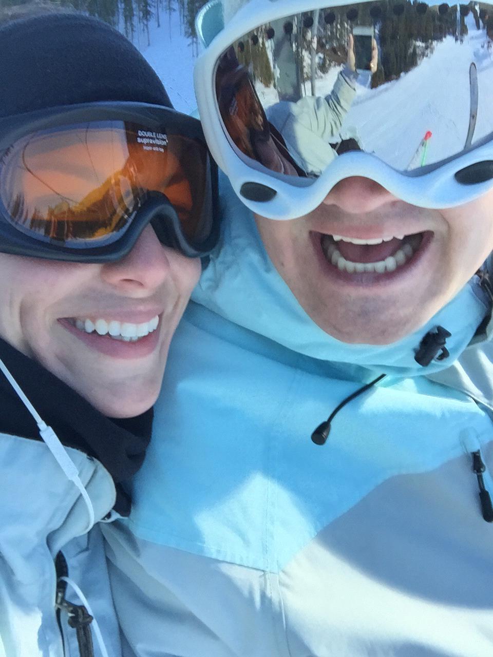 One of our many skiing/snowboarding trips.