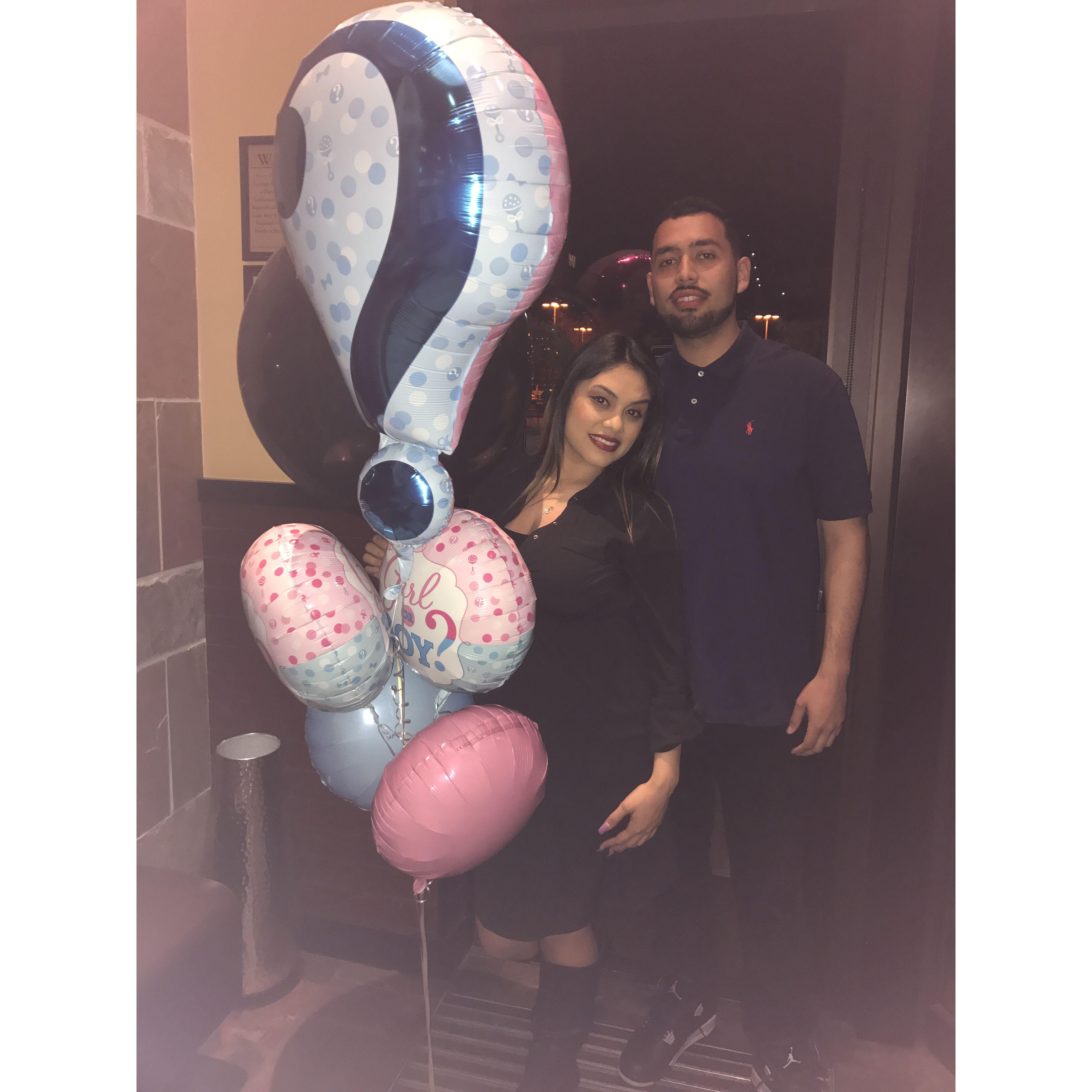 Our Gender reveal dinner