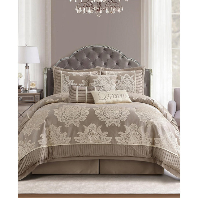 Stratford Park Therese Damask 7-Pc. Comforter Set, King