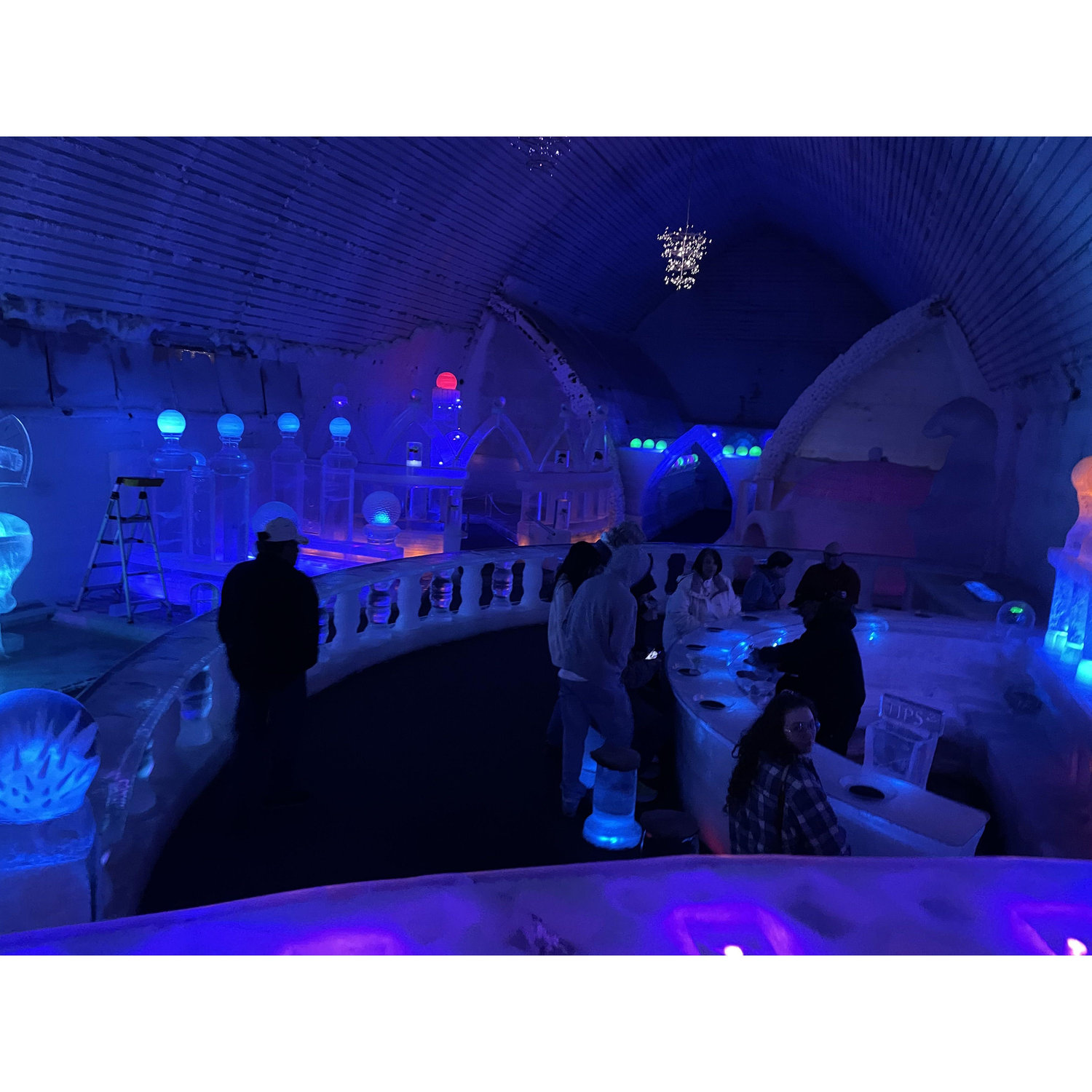 Inside the Aurora Ice Musuem at Chena Hot Springs near Fairbanks
